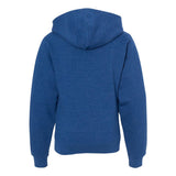 SS4001YZ Independent Trading Co. Youth Midweight Full-Zip Hooded Sweatshirt Royal Heather