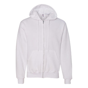 4999MR JERZEES Super Sweats NuBlend® Full-Zip Hooded Sweatshirt White