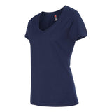 S04V Hanes Perfect-T Women’s V-Neck T-Shirt Navy