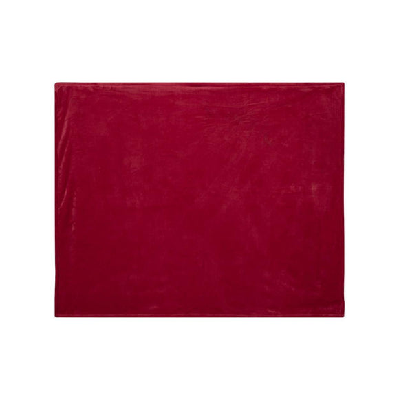 8721 Alpine Fleece Mink Touch Luxury Blanket Red