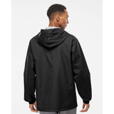 EXP95NB Independent Trading Co. Water-Resistant Hooded Windbreaker Black