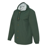 EXP95NB Independent Trading Co. Water-Resistant Hooded Windbreaker Forest Green