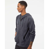 PRM33SBZ Independent Trading Co. Special Blend Raglan Full-Zip Hooded Sweatshirt Midnight Navy