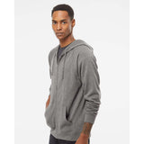 PRM33SBZ Independent Trading Co. Special Blend Raglan Full-Zip Hooded Sweatshirt Nickel