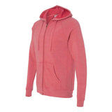 PRM33SBZ Independent Trading Co. Special Blend Raglan Full-Zip Hooded Sweatshirt Pomegranate