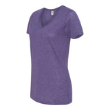 392 Anvil Women's Featherweight V-Neck T-Shirt Heather Purple