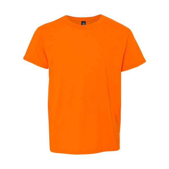 990B Anvil Youth Lightweight T-Shirt Neon Orange