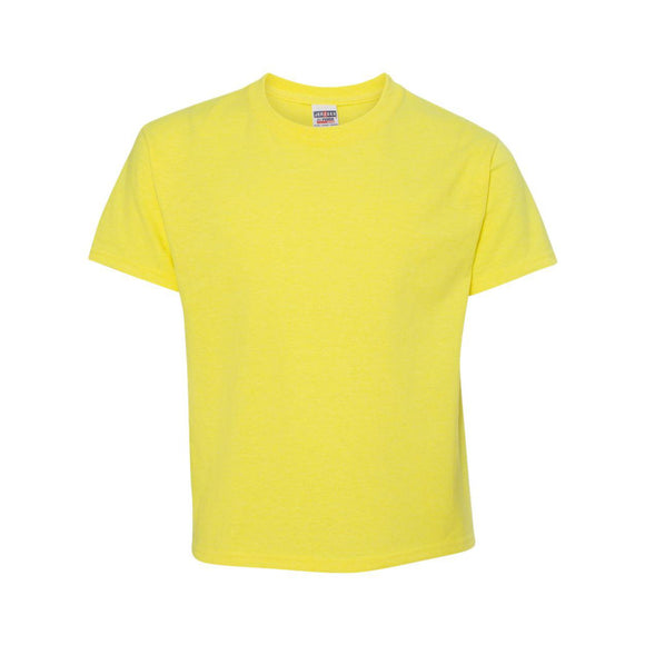 29BR JERZEES Dri-Power® Youth 50/50 T-Shirt Neon Yellow