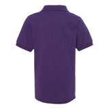 437YR JERZEES SpotShield™ Youth 50/50 Polo Deep Purple