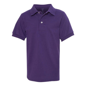 437YR JERZEES SpotShield™ Youth 50/50 Polo Deep Purple