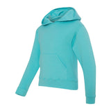 996YR JERZEES NuBlend® Youth Hooded Sweatshirt Scuba Blue