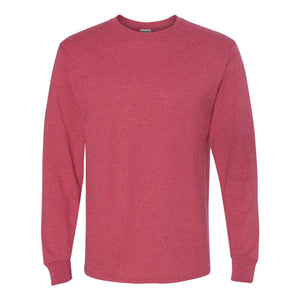 29LSR JERZEES Dri-Power® Long Sleeve 50/50 T-Shirt Vintage Heather Red