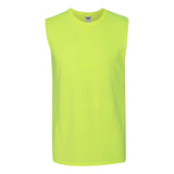 29SR JERZEES Dri-Power® Active Sleeveless 50/50 T-Shirt Safety Green