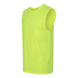 29SR JERZEES Dri-Power® Active Sleeveless 50/50 T-Shirt Safety Green