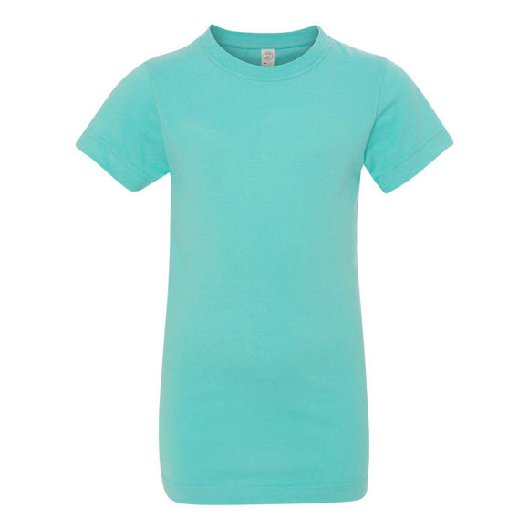 2616 LAT Girls' Fine Jersey Tee Caribbean