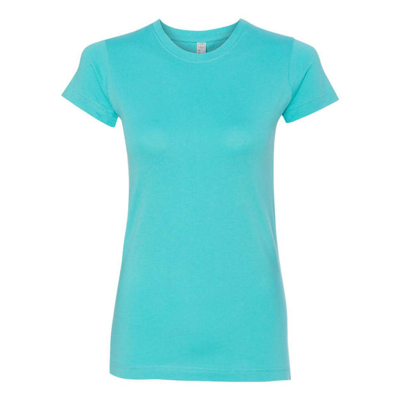 3616 LAT Women's Fitted Fine Jersey Tee Caribbean