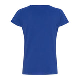 3507 LAT Women's Fine Jersey V-Neck Tee Royal