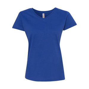 3507 LAT Women's Fine Jersey V-Neck Tee Royal