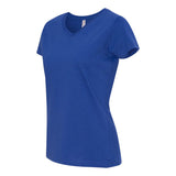 3507 LAT Women's Fine Jersey V-Neck Tee Royal