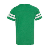 6137 LAT Youth Football Fine Jersey Tee Vintage Green/ White