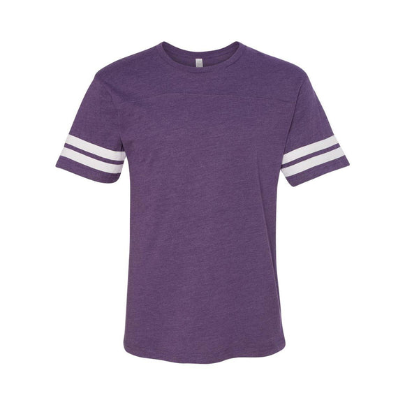 6937 LAT Football Fine Jersey Tee Vintage Purple/ White