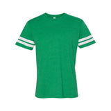 6937 LAT Football Fine Jersey Tee Vintage Green/ White