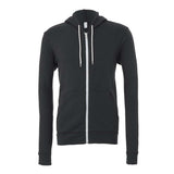 3739 BELLA + CANVAS Sponge Fleece Full-Zip Hoodie Dark Grey