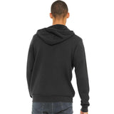 3739 BELLA + CANVAS Sponge Fleece Full-Zip Hoodie Dark Grey