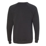 3901 BELLA + CANVAS Sponge Fleece Raglan Crewneck Sweatshirt Dark Grey