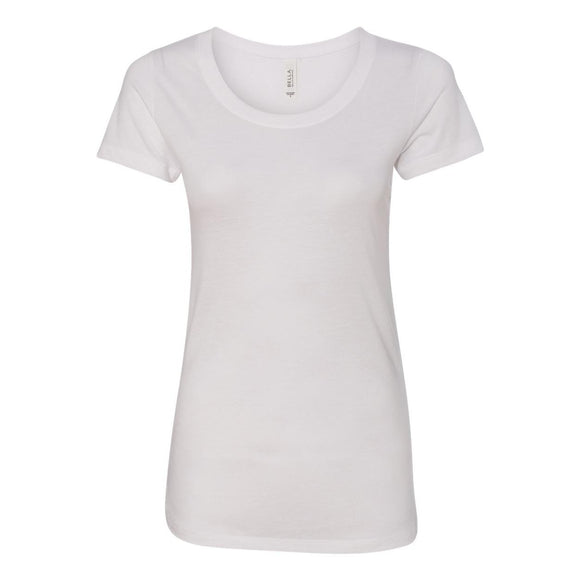 8413 BELLA + CANVAS Women's Triblend Tee Solid White Triblend