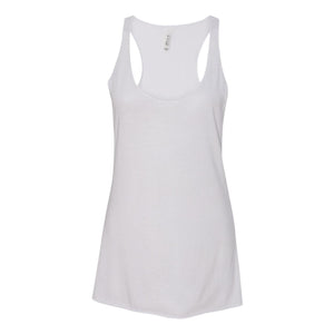 8430 BELLA + CANVAS Women's Triblend Racerback Tank Solid White Triblend