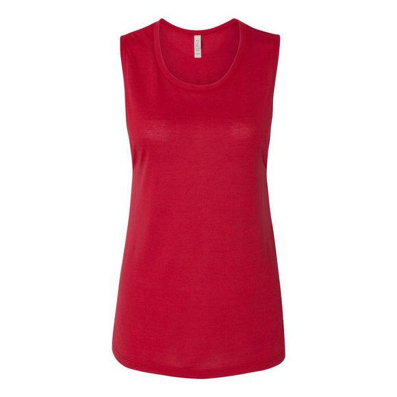 8803 BELLA + CANVAS Women's Flowy Scoop Muscle Tank Red