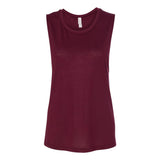 8803 BELLA + CANVAS Women's Flowy Scoop Muscle Tank Maroon