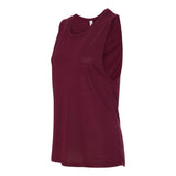 8803 BELLA + CANVAS Women's Flowy Scoop Muscle Tank Maroon