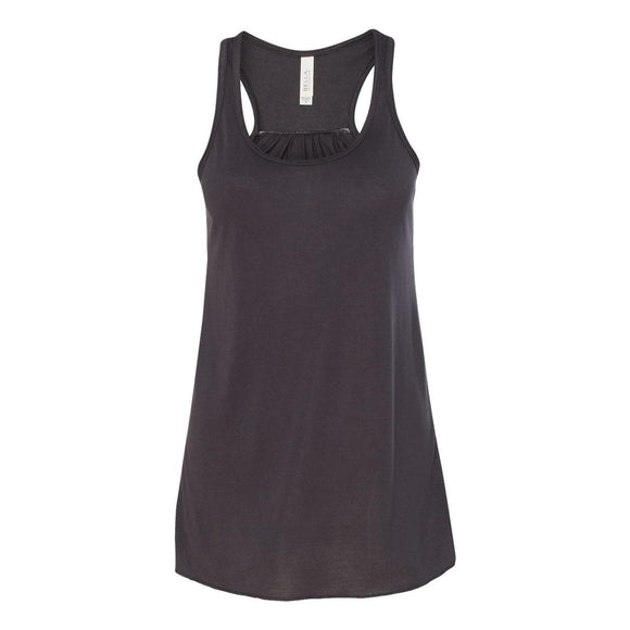 8800 BELLA + CANVAS Women's Flowy Racerback Tank Dark Grey