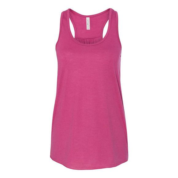 8800 BELLA + CANVAS Women's Flowy Racerback Tank Berry