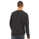 3945 BELLA + CANVAS Sponge Fleece Drop Shoulder Crewneck Sweatshirt Dark Grey Heather