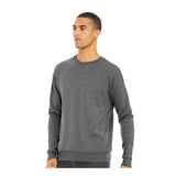 3945 BELLA + CANVAS Sponge Fleece Drop Shoulder Crewneck Sweatshirt Deep Heather