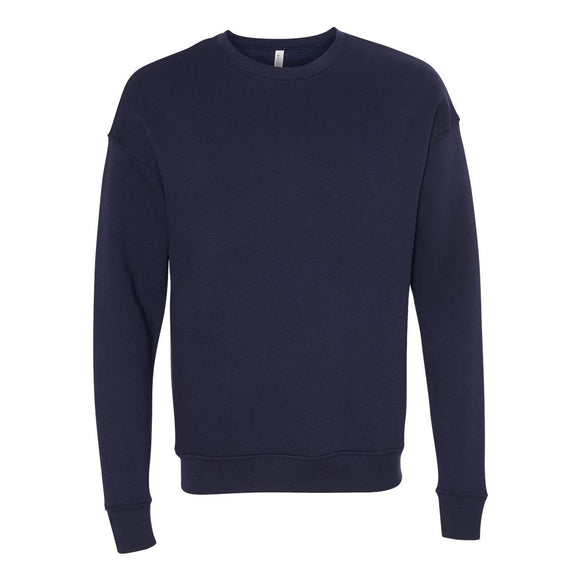 3945 BELLA + CANVAS Sponge Fleece Drop Shoulder Crewneck Sweatshirt Navy