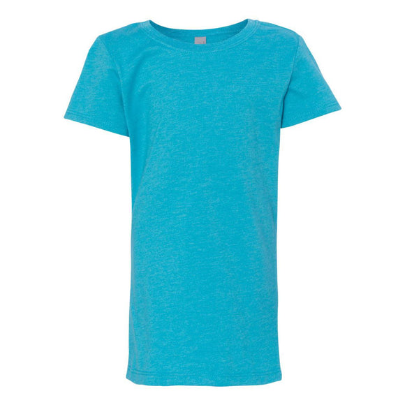 3712 Next Level Girls’ CVC Princess T-Shirt Bondi Blue