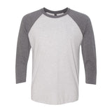 6051 Next Level Unisex Triblend Three-Quarter Raglan T-Shirt Premium Heather Sleeves/ Heather White Body