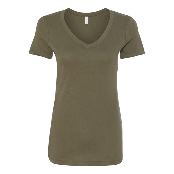 1540 Next Level Women's Ideal V-Neck T-Shirt Military Green