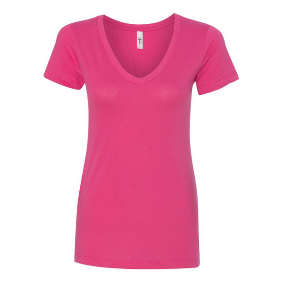 1540 Next Level Women's Ideal V-Neck T-Shirt Raspberry