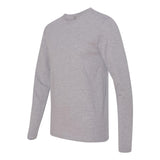 3601 Next Level Unisex Cotton Long Sleeve T-Shirt Heather Grey