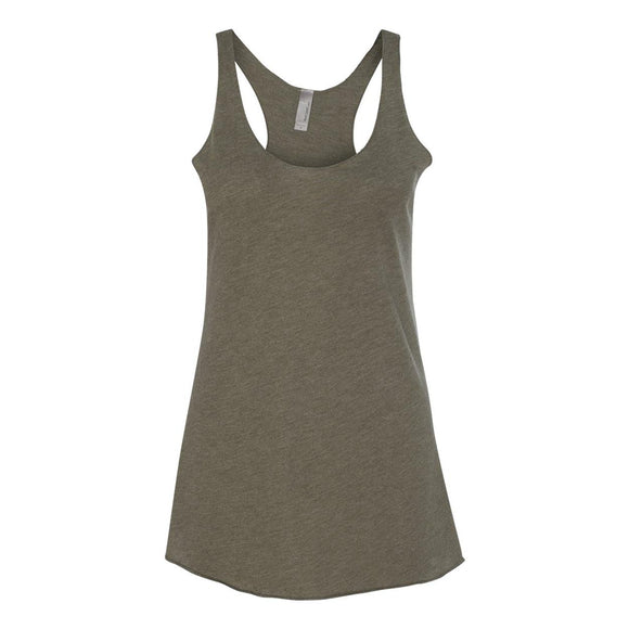 6733 Next Level Women’s Triblend Racerback Tank Military Green