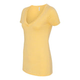 6640 Next Level Women’s CVC Deep V-Neck T-Shirt Banana Cream