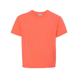 3930BR Fruit of the Loom HD Cotton Youth Short Sleeve T-Shirt Retro Heather Coral