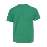 3930BR Fruit of the Loom HD Cotton Youth Short Sleeve T-Shirt Retro Heather Green