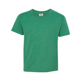 3930BR Fruit of the Loom HD Cotton Youth Short Sleeve T-Shirt Retro Heather Green