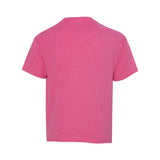 3930BR Fruit of the Loom HD Cotton Youth Short Sleeve T-Shirt Retro Heather Pink